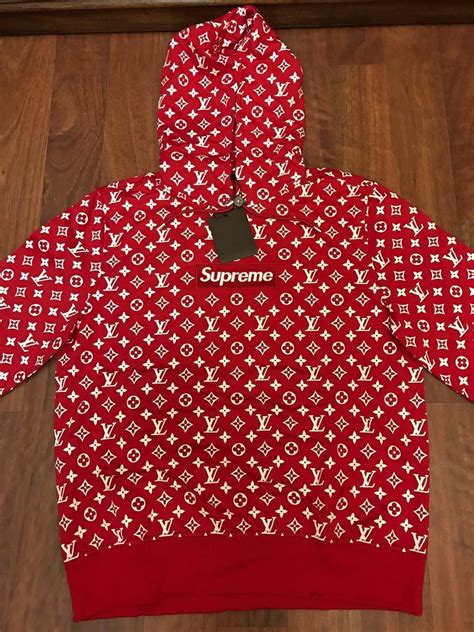 supreme x louis vuitton hoodie replica|authentic Louis Vuitton supreme hoodie.